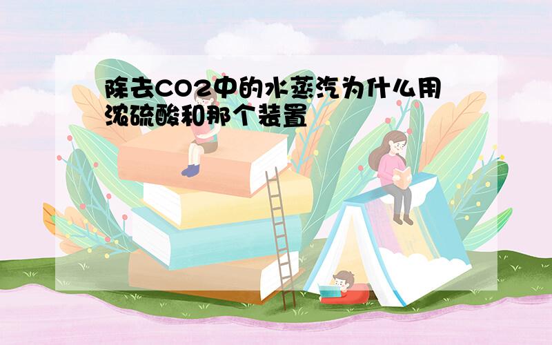 除去CO2中的水蒸汽为什么用浓硫酸和那个装置