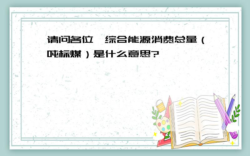 请问各位,综合能源消费总量（吨标煤）是什么意思?