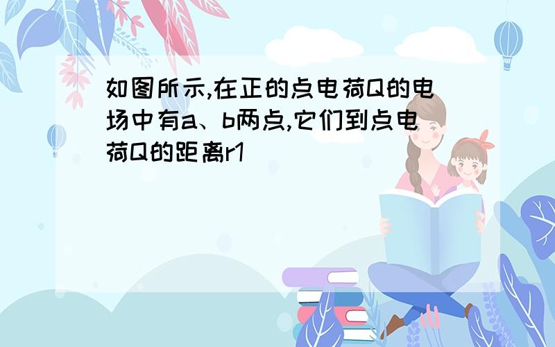 如图所示,在正的点电荷Q的电场中有a、b两点,它们到点电荷Q的距离r1