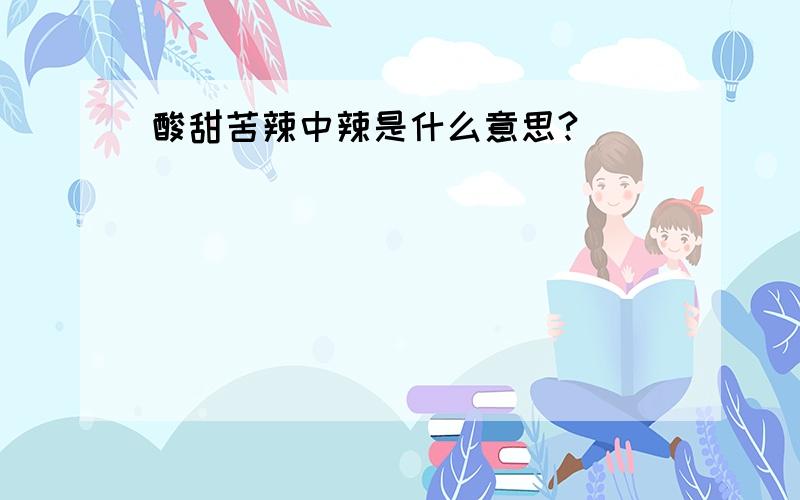 酸甜苦辣中辣是什么意思?