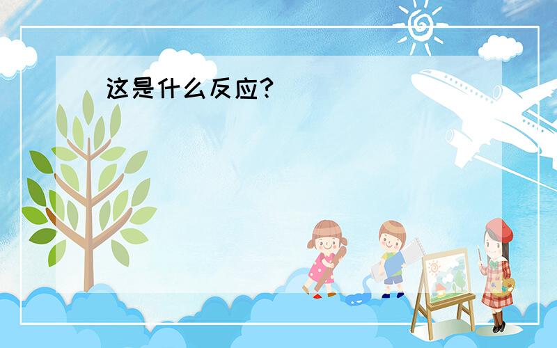 这是什么反应?