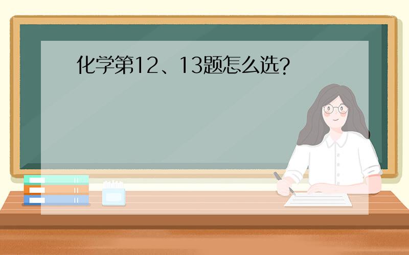 化学第12、13题怎么选?