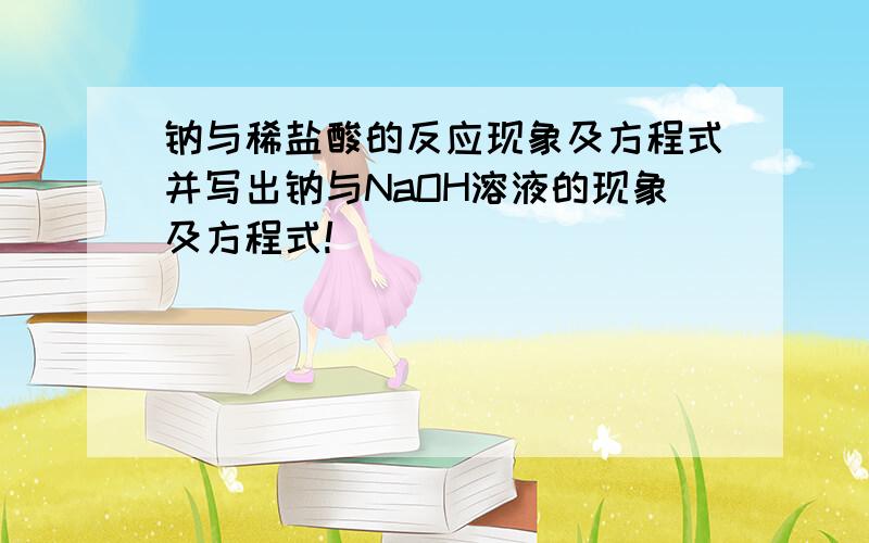 钠与稀盐酸的反应现象及方程式并写出钠与NaOH溶液的现象及方程式!