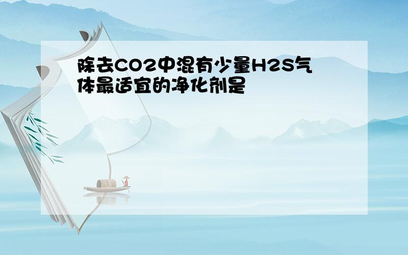 除去CO2中混有少量H2S气体最适宜的净化剂是