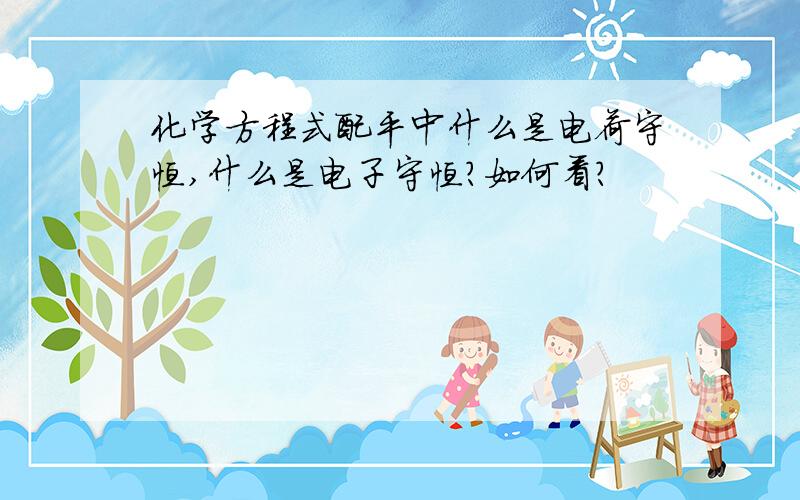 化学方程式配平中什么是电荷守恒,什么是电子守恒?如何看?