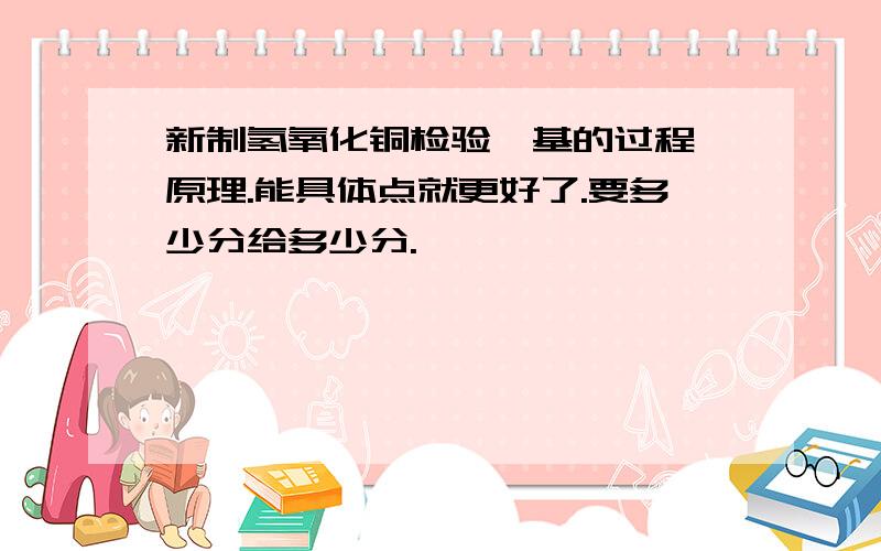 新制氢氧化铜检验醛基的过程,原理.能具体点就更好了.要多少分给多少分.