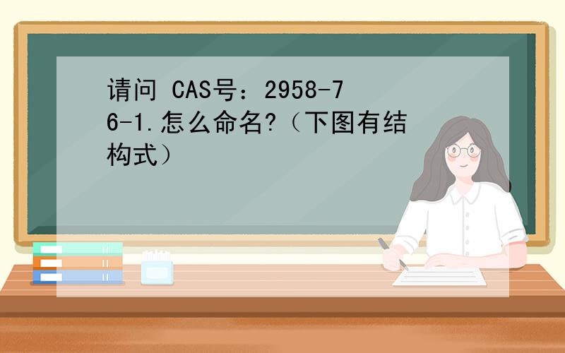 请问 CAS号：2958-76-1.怎么命名?（下图有结构式）