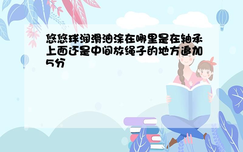 悠悠球润滑油涂在哪里是在轴承上面还是中间放绳子的地方追加5分