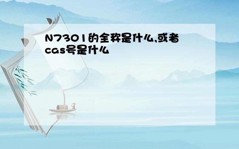 N7301的全称是什么,或者cas号是什么