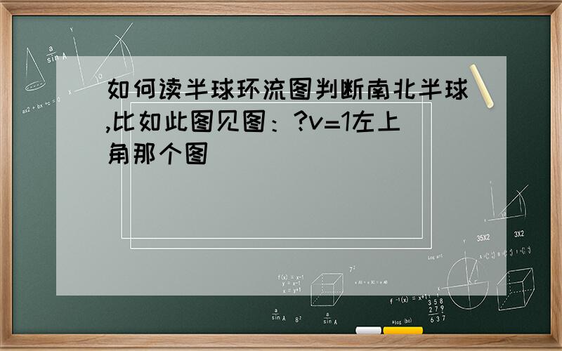 如何读半球环流图判断南北半球,比如此图见图：?v=1左上角那个图