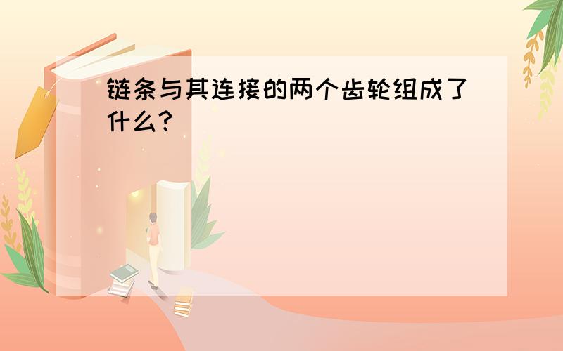 链条与其连接的两个齿轮组成了什么?