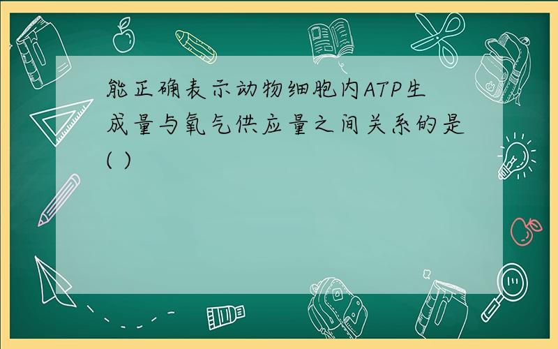 能正确表示动物细胞内ATP生成量与氧气供应量之间关系的是( )