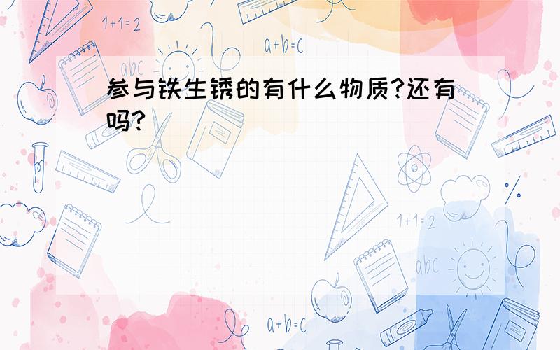 参与铁生锈的有什么物质?还有吗?