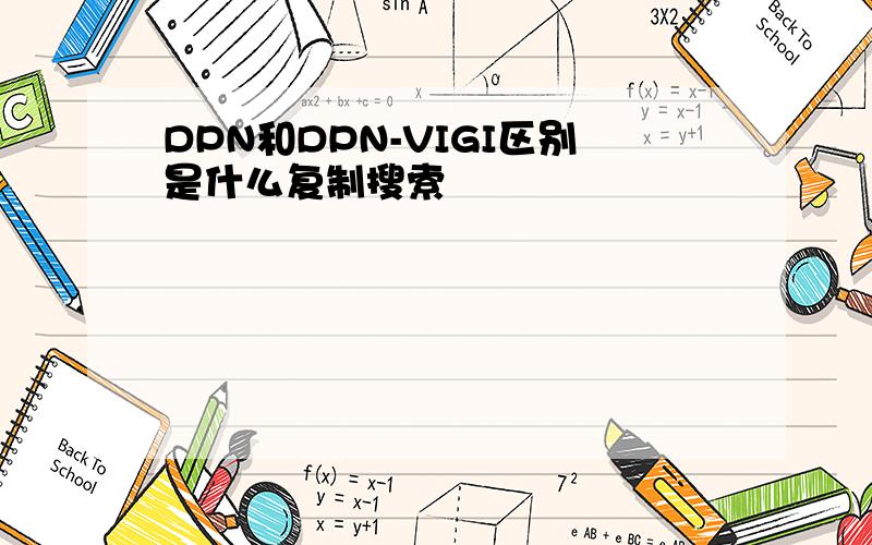 DPN和DPN-VIGI区别是什么复制搜索