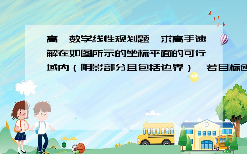 高一数学线性规划题,求高手速解在如图所示的坐标平面的可行域内（阴影部分且包括边界）,若目标函数z=x+ay取得最小值的最优解有无数个,则y/(x-a)的最大值是 答案是2/5我求出a=-3,往下就不会