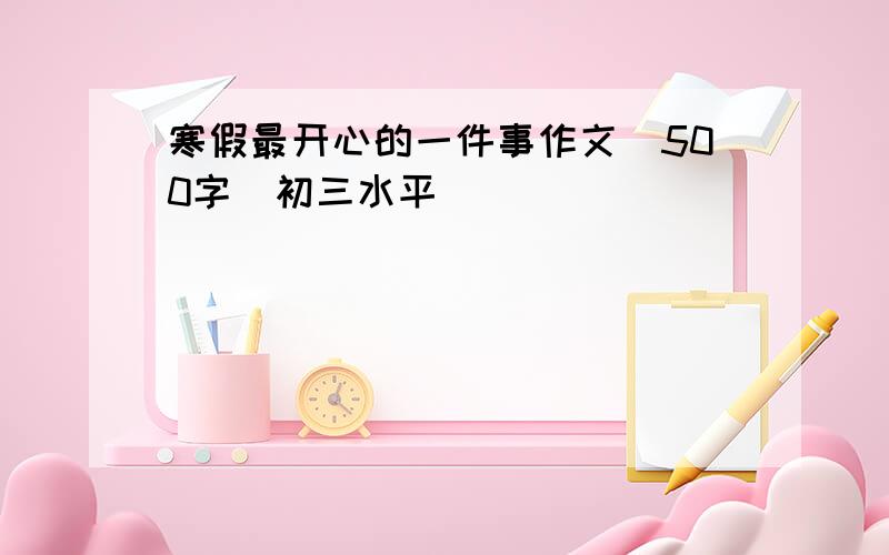 寒假最开心的一件事作文（500字）初三水平