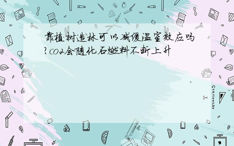 靠植树造林可以减缓温室效应吗?co2会随化石燃料不断上升