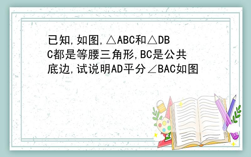 已知,如图,△ABC和△DBC都是等腰三角形,BC是公共底边,试说明AD平分∠BAC如图