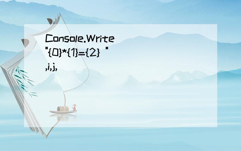 Console.Write(