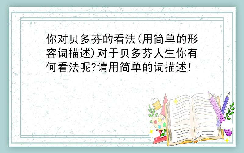 你对贝多芬的看法(用简单的形容词描述)对于贝多芬人生你有何看法呢?请用简单的词描述!