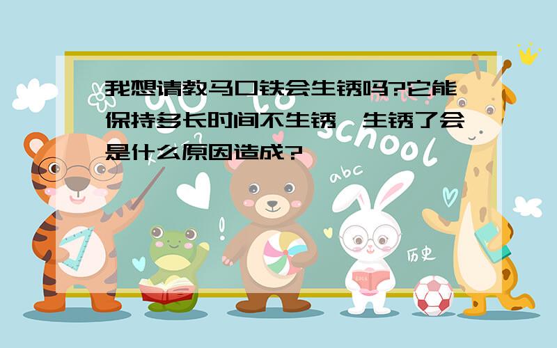 我想请教马口铁会生锈吗?它能保持多长时间不生锈,生锈了会是什么原因造成?