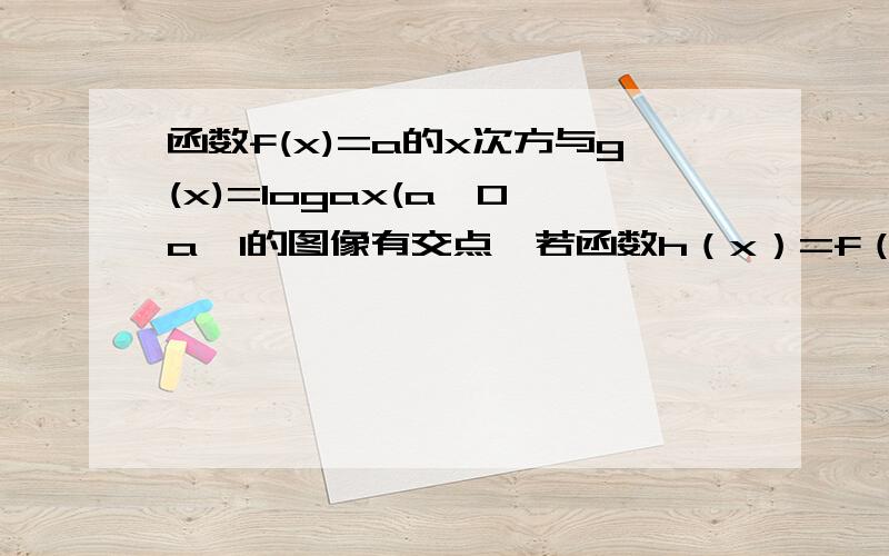 函数f(x)=a的x次方与g(x)=logax(a>0,a≠1的图像有交点,若函数h（x）=f（x）+g（x）在[1,2]的最大值为1/2求它在该区间的最小值