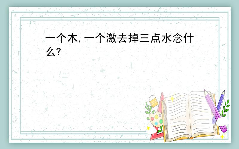 一个木,一个激去掉三点水念什么?