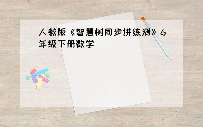 人教版《智慧树同步讲练测》6年级下册数学