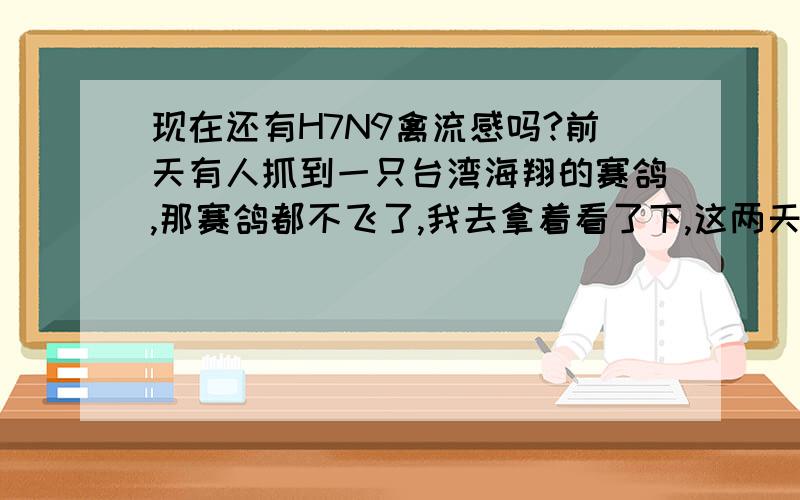 现在还有H7N9禽流感吗?前天有人抓到一只台湾海翔的赛鸽,那赛鸽都不飞了,我去拿着看了下,这两天居然有点感冒了.