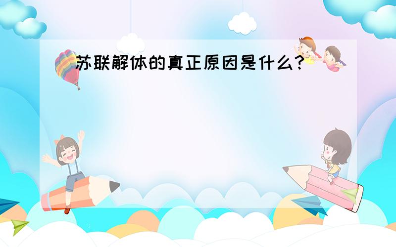 苏联解体的真正原因是什么?