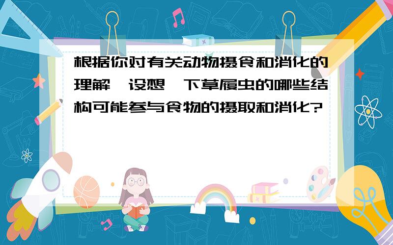 根据你对有关动物摄食和消化的理解,设想一下草履虫的哪些结构可能参与食物的摄取和消化?