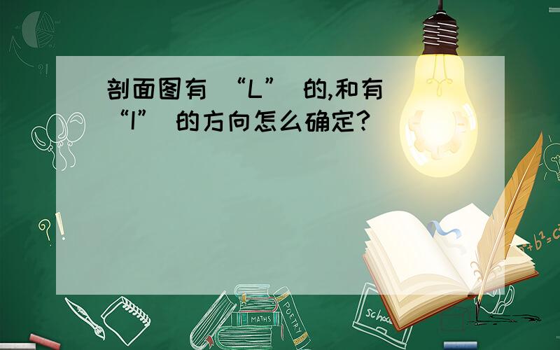 剖面图有 “L” 的,和有 “I” 的方向怎么确定?