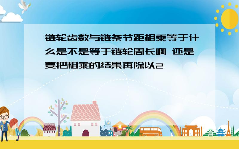 链轮齿数与链条节距相乘等于什么是不是等于链轮周长啊 还是要把相乘的结果再除以2