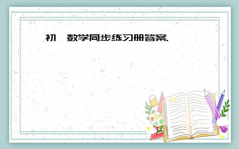 初一数学同步练习册答案.