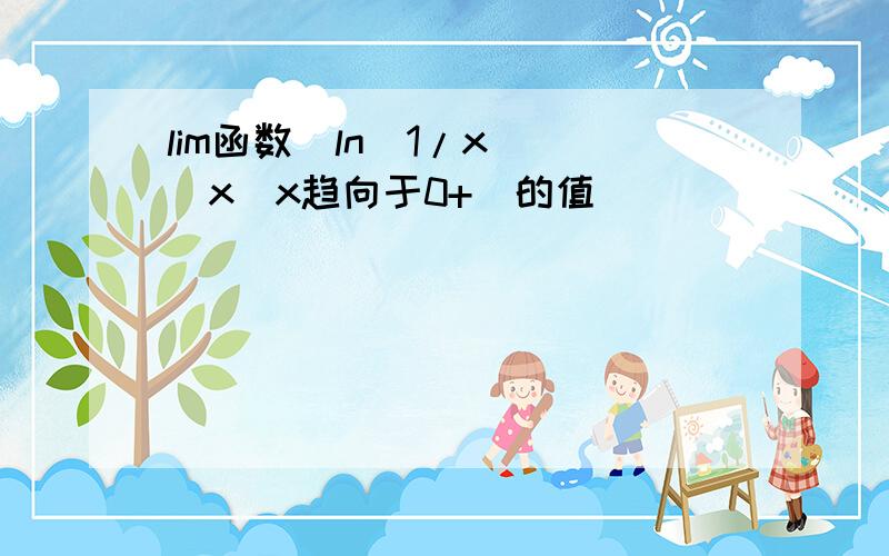 lim函数[ln(1/x)]^x(x趋向于0+)的值