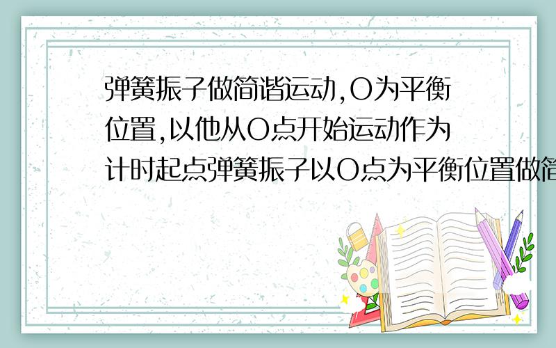 弹簧振子做简谐运动,O为平衡位置,以他从O点开始运动作为计时起点弹簧振子以O点为平衡位置做简谐运动,从O点开始计时,振子第一次到达M点用了0.3s,又经过0.2s,第二次通过M点,则振子第三次通