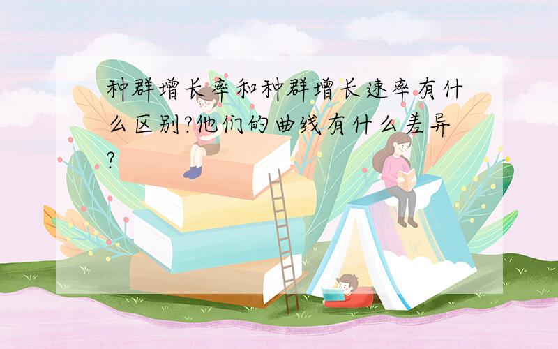 种群增长率和种群增长速率有什么区别?他们的曲线有什么差异?