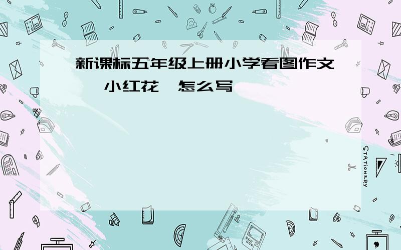 新课标五年级上册小学看图作文 《小红花》怎么写