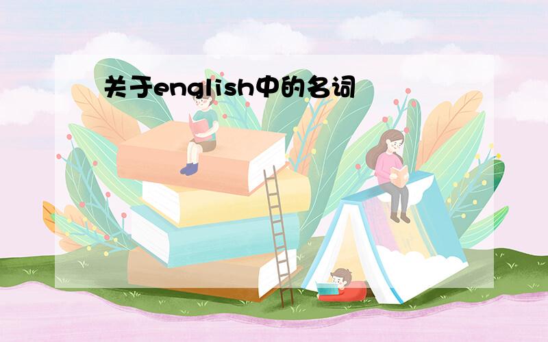 关于english中的名词