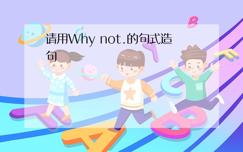 请用Why not.的句式造句