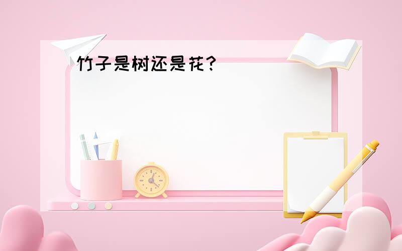 竹子是树还是花?