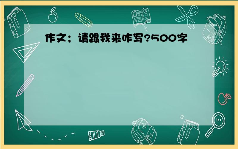 作文；请跟我来咋写?500字