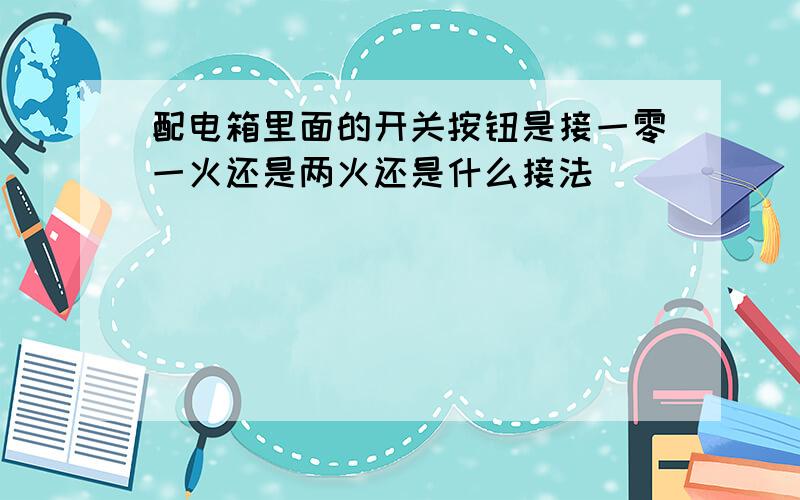 配电箱里面的开关按钮是接一零一火还是两火还是什么接法