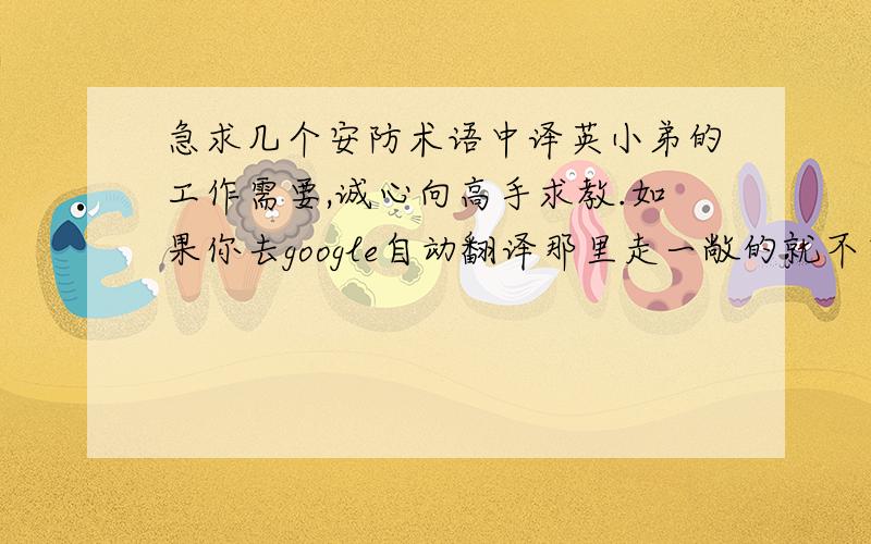 急求几个安防术语中译英小弟的工作需要,诚心向高手求教.如果你去google自动翻译那里走一敞的就不要贴在此了,流媒体网络红外半球摄像机系列无线网络摄像枪机网络红外迷你摄像机网络红