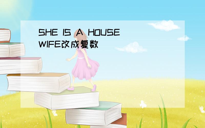 SHE IS A HOUSEWIFE改成复数