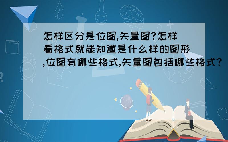 怎样区分是位图,矢量图?怎样看格式就能知道是什么样的图形,位图有哪些格式,矢量图包括哪些格式?