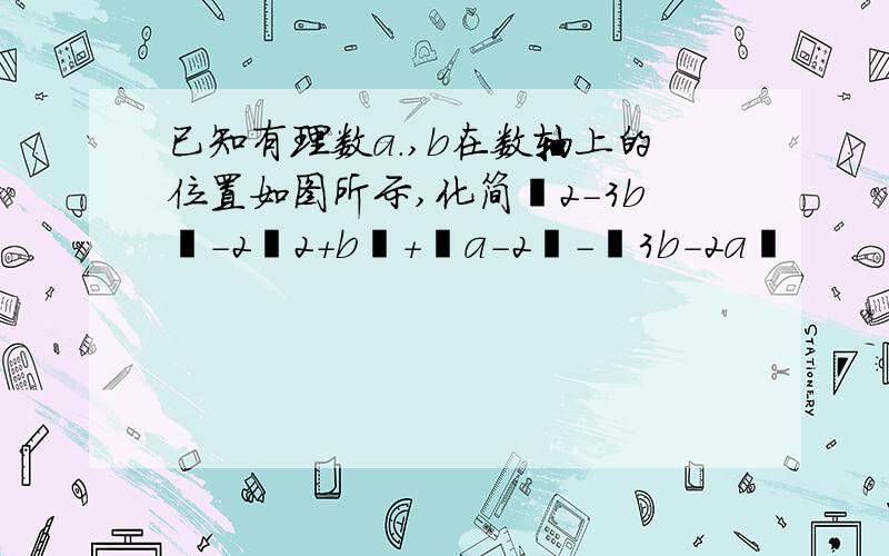 已知有理数a.,b在数轴上的位置如图所示,化简丨2-3b丨-2丨2+b丨+丨a-2丨-丨3b-2a丨