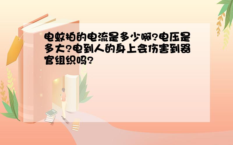 电蚊拍的电流是多少啊?电压是多大?电到人的身上会伤害到器官组织吗?