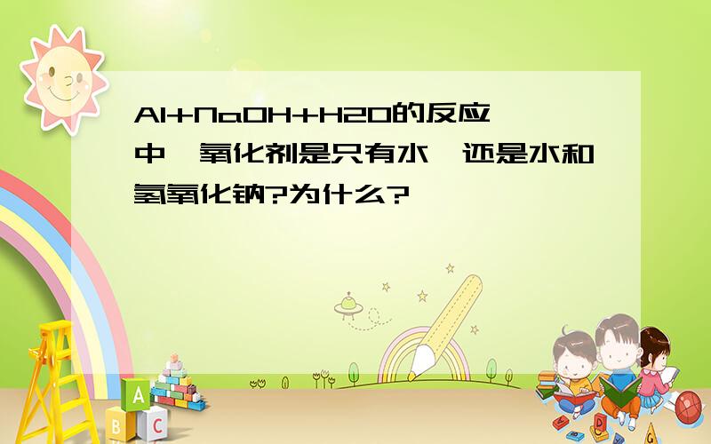 Al+NaOH+H2O的反应中,氧化剂是只有水,还是水和氢氧化钠?为什么?