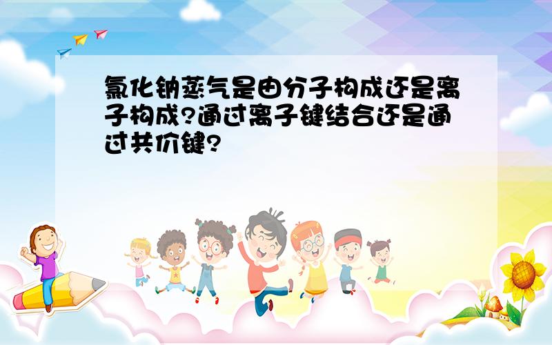 氯化钠蒸气是由分子构成还是离子构成?通过离子键结合还是通过共价键?